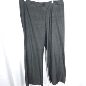 J. Jill WOmens 14 Petite 36x29.5 Gray Stretch Office High Rise Work Dress Pants
